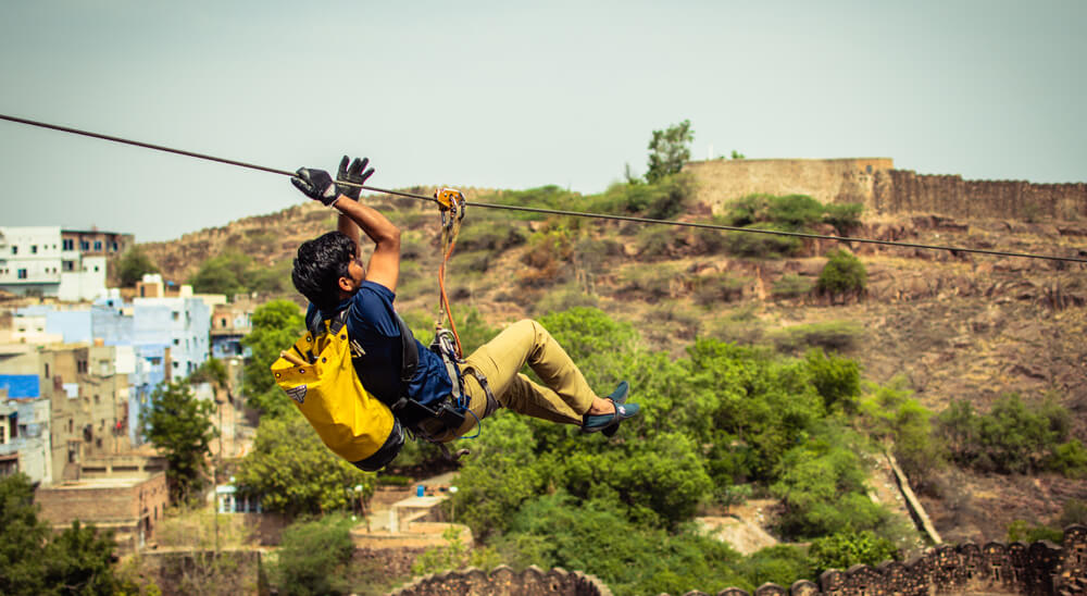 Soar High with a Unique Flying Fox Tour in Jodhpur